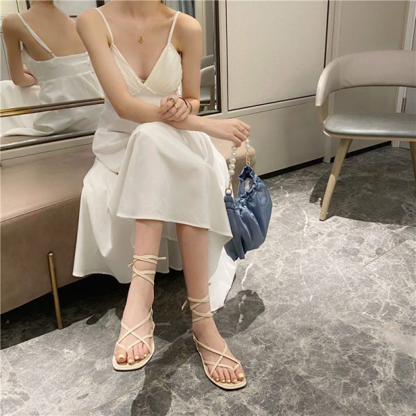 Ležerne ženske sandale s remenom od umjetne kože