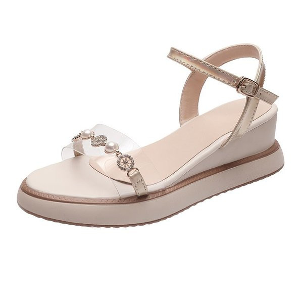 Moderne ženske sandale s perlama i remenom