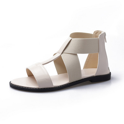 Ležerne sandale od eko kože i elastične trake