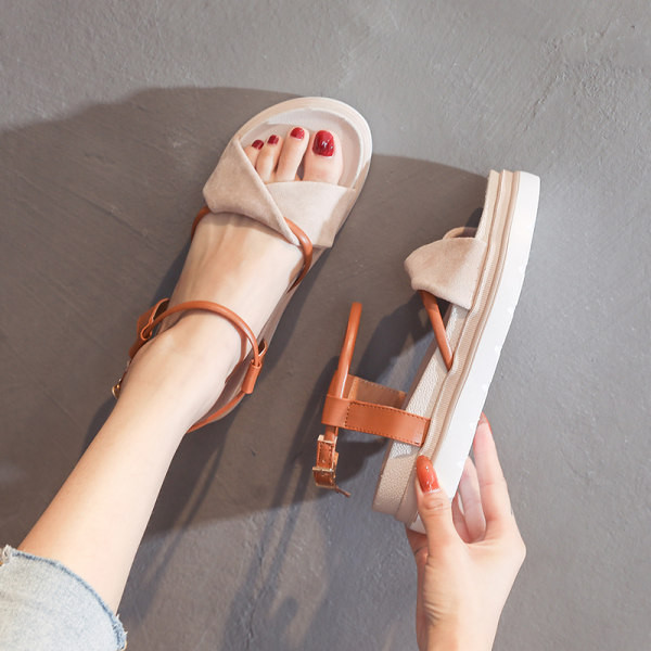 Sandale de dama moderne cu curea din piele