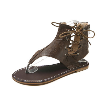 Sandale de dama in stil roman din piele ecologica