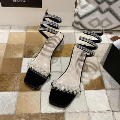 Novi model ženskih sandala sa silikonskom trakom i perlicama