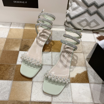 Novi model ženskih sandala sa silikonskom trakom i perlicama