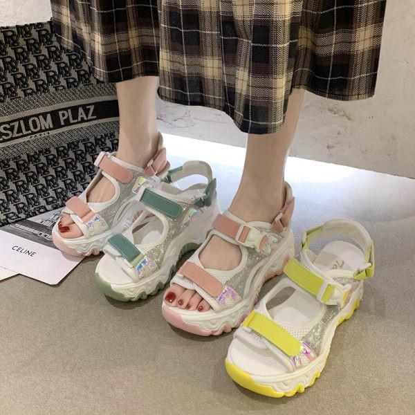 Sandale casual dama cu talpa groasa