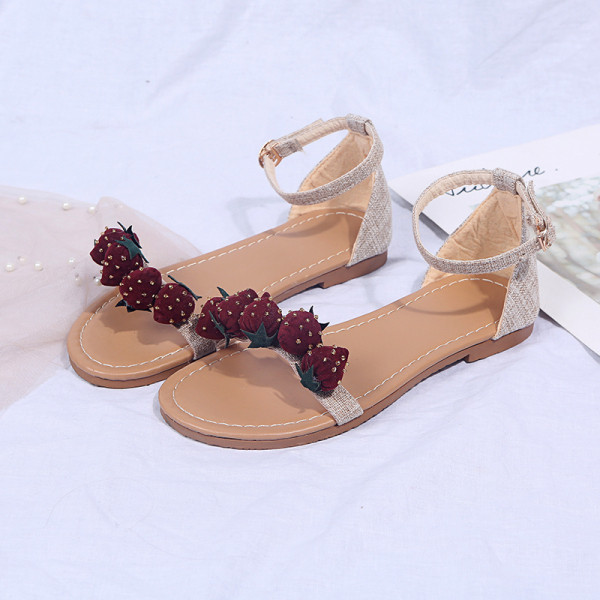 Sandale casual dama cu elemente 3D