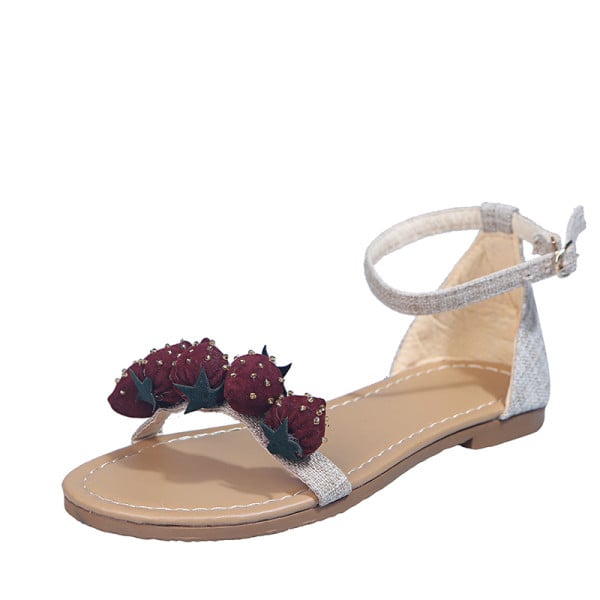 Sandale casual dama cu elemente 3D