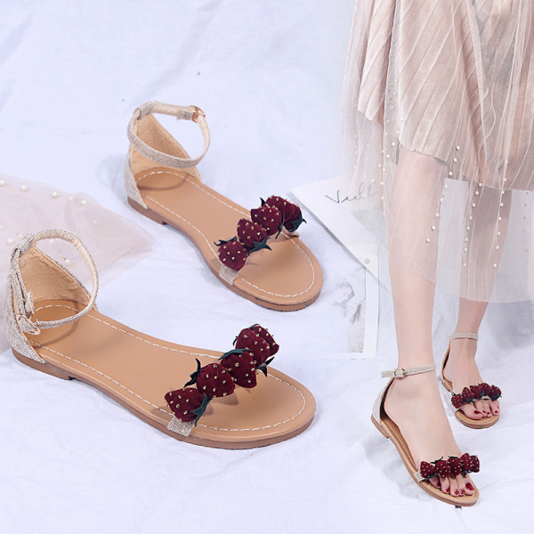 Sandale casual dama cu elemente 3D