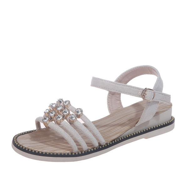 Sandale casual dama cu bretele si pietre