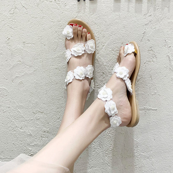 Sandale de dama elegante cu talpa plate