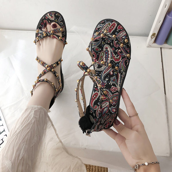 Sandale de dama colorate cu fermoar si bretele