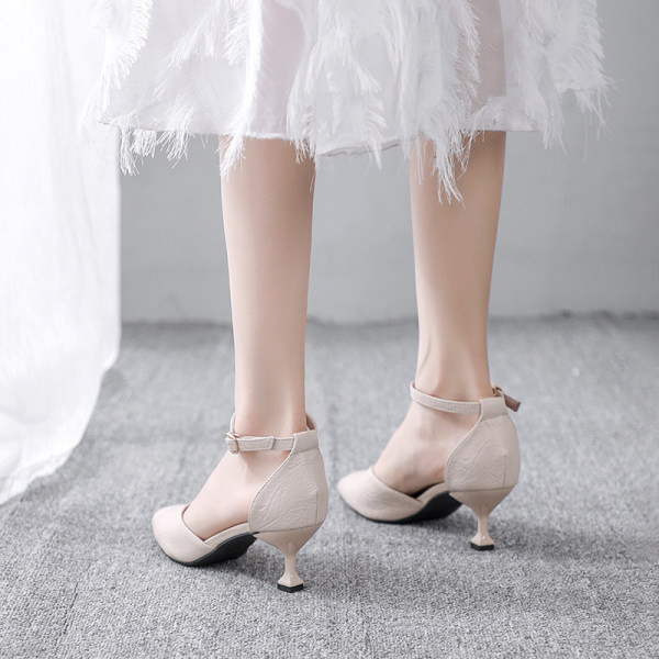 Sandale moderne de damă din piele artificială cu bretele