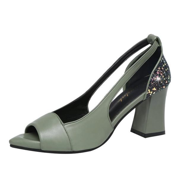 Model nou de sandale dama cu particule lucioase