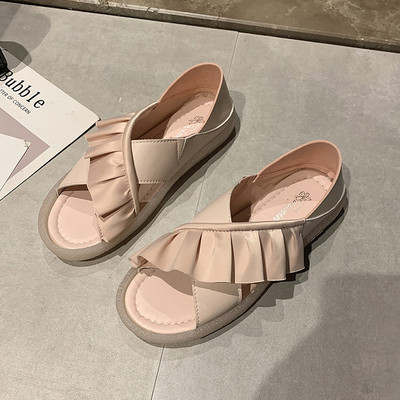 Sandale de dama din piele in trei culori