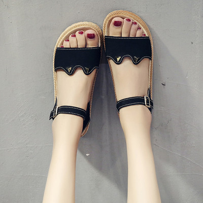 Ženske eko antilop sandale sa 3D elementom