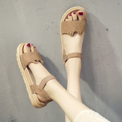 Ženske eko antilop sandale sa 3D elementom