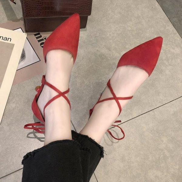 Sandale moderne pentru femei din piele intoarsa ecologica cu toc subtire