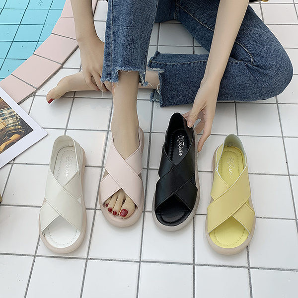 Ženske sandale obični model u četiri boje