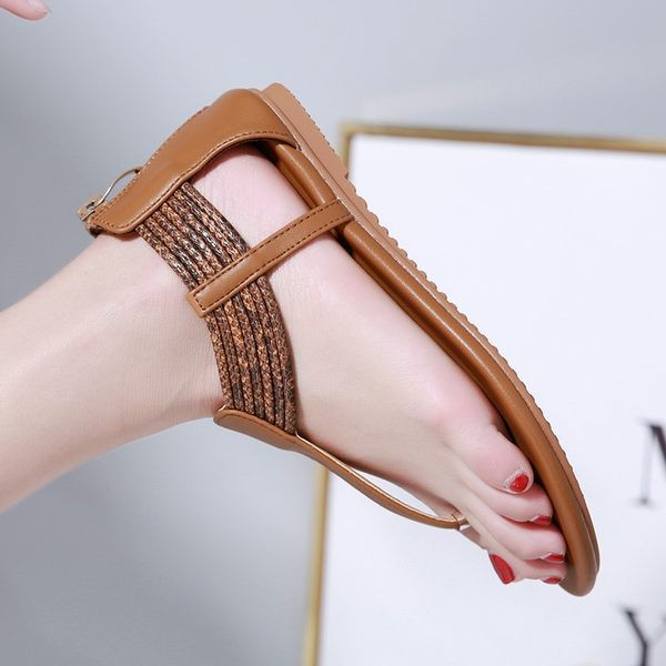 Ležerne sandale u rimskom stilu od eko kože sa patentnim zatvaračem