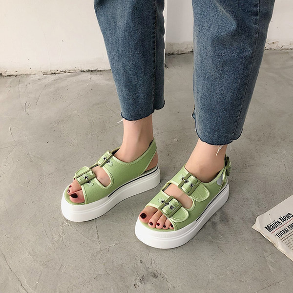 Ženske casual sandale sa kopčama u tri boje