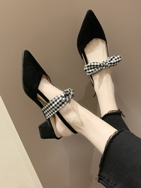 Ženske casual sandale od eko brušene kože i tekstila