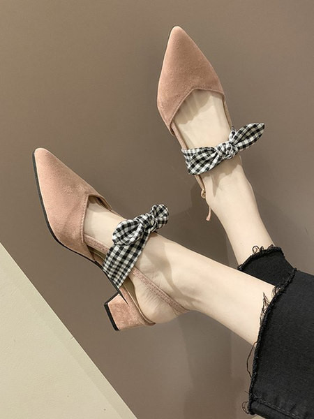 Ženske casual sandale od eko brušene kože i tekstila