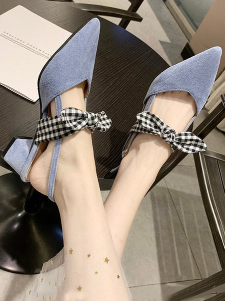 Ženske casual sandale od eko brušene kože i tekstila