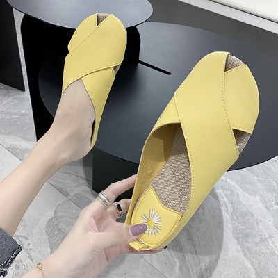 Ženske ležerne kožne papuče u četiri boje