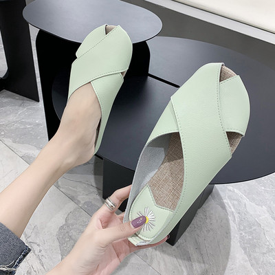 Ženske ležerne kožne papuče u četiri boje