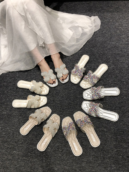 Papuci casual dama cu talpa plata - doua modele