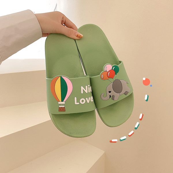 Ženske papuče u boji sa 3D elementom