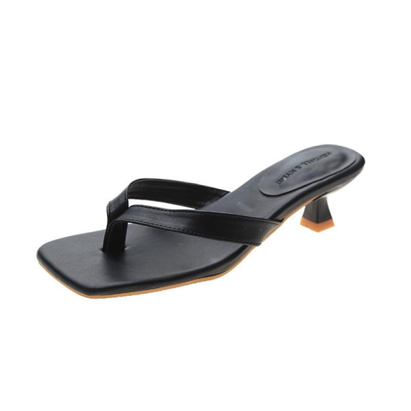 Papuci casual dama cu toc in trei culori