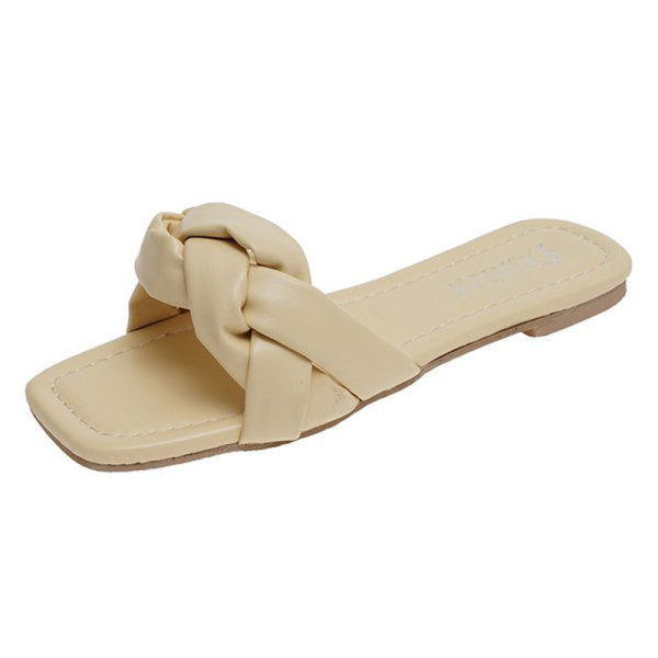 Casual papuče s ravnim potplatom u tri boje