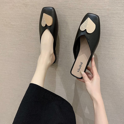 Ženske casual papuče s kamenčićima i metalnim ukrasom