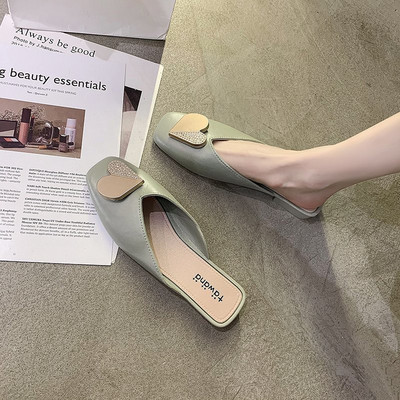 Ženske casual papuče s kamenčićima i metalnim ukrasom