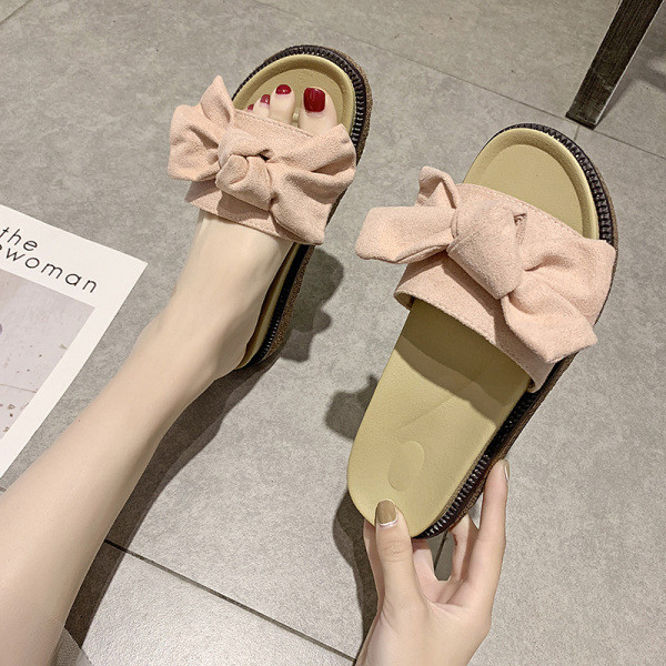 Ženske papuče s trakom i platformom od 4 cm