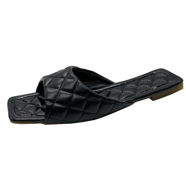 Ženske papuče od umjetne kože primjerene za ljeto