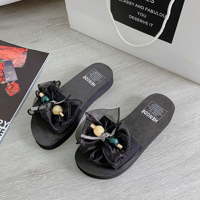 Ležerne ženske papuče sa trakom od tila - više boja