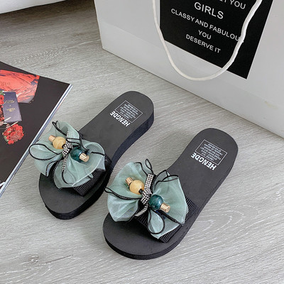 Ležerne ženske papuče sa trakom od tila - više boja