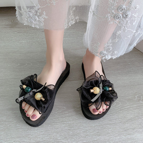 Ležerne ženske papuče sa trakom od tila - više boja