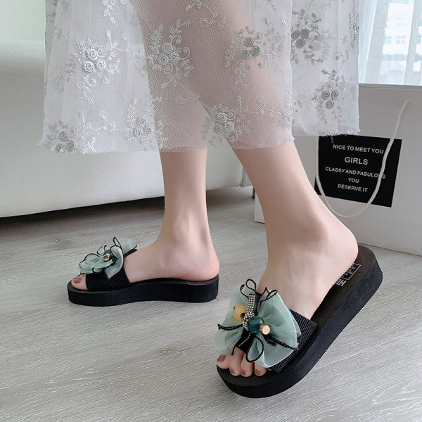 Ležerne ženske papuče sa trakom od tila - više boja