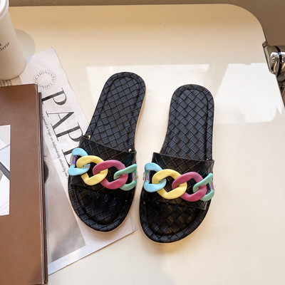 Papuci casual cu talpa plata pentru femei - potriviti pentru plaja