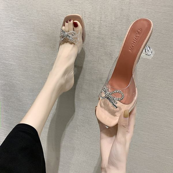 Papuci moderni de dama cu toc inalt de 8 cm