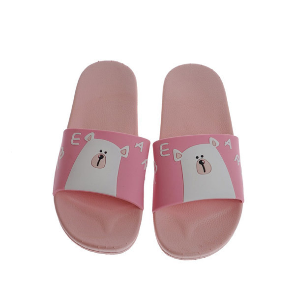 Ležerne ženske papuče s medvjedićem i ravnim potplatom za plažu