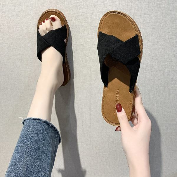 Ženske casual papuče s ravnim potplatom