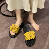 Casual ženske papuče s ravnim potplatom i trakom - četiri boje