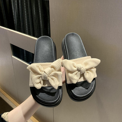 Casual ženske papuče s ravnim potplatom i trakom - četiri boje