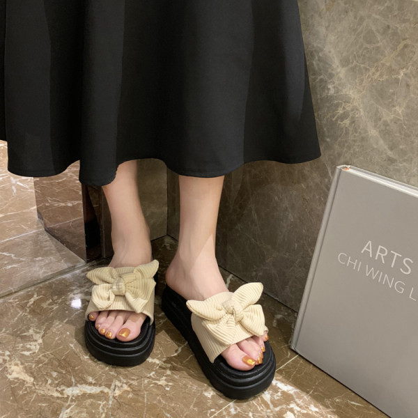 Casual ženske papuče s ravnim potplatom i trakom - četiri boje