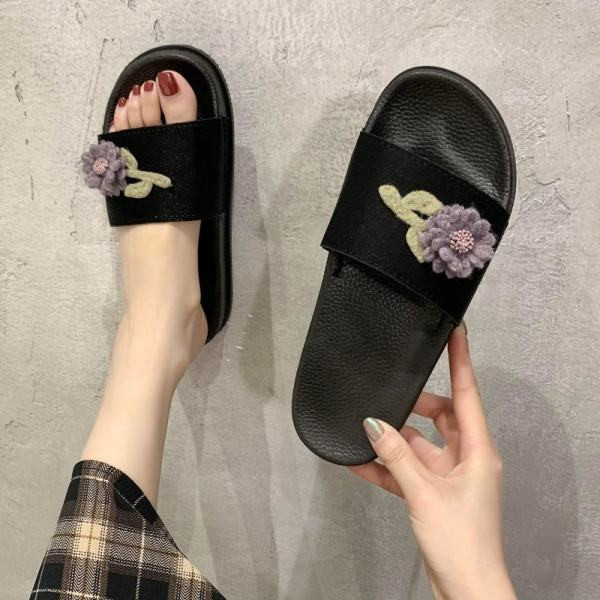 Papuci casual dama cu element 3D