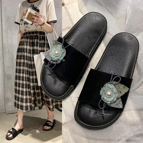 Papuci casual dama cu element 3D