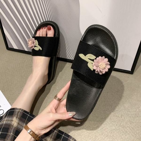 Papuci casual dama cu element 3D